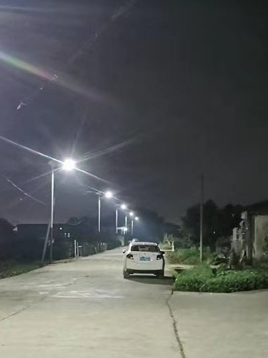 重庆忠县的林总为村民安装新农村太阳能路灯